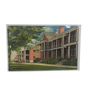 Barracks Fort Francis Air Force Base Sanborn Souvenier Co Vintage Linen Postcard